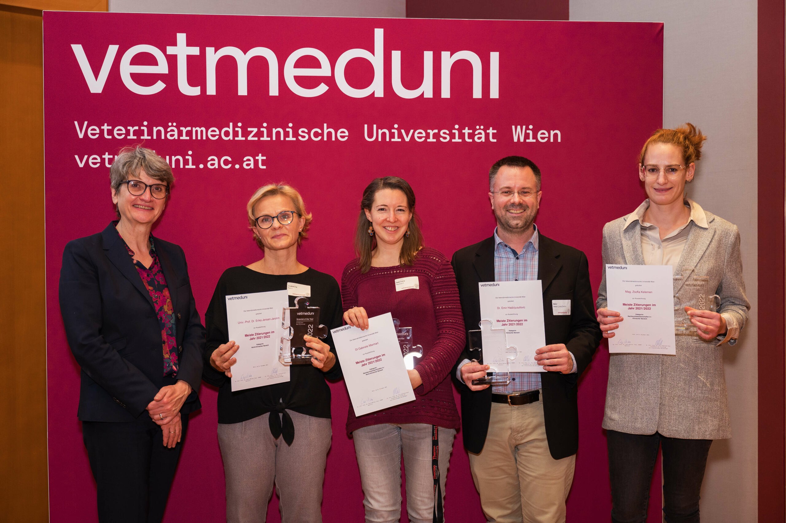 Emir Hadzijusufovic honored as the Most Cited Scientist (clinical area) and Inventor of the Year at the Vetmeduni Vienna